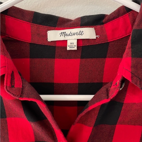 Madewell front tie long sleeve shirt - Picture 4 of 4